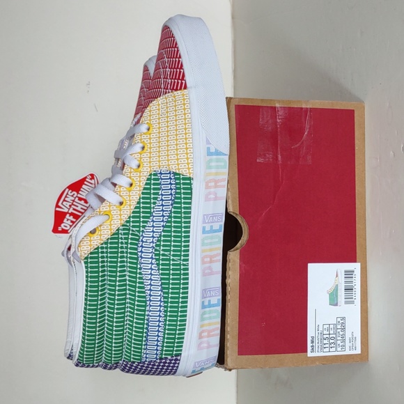 BRAND NEW VANS PRIDE SK8- MID UNISEX SNEAKERS - Picture 2 of 16